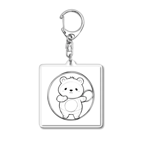 かわいいクマ Acrylic Key Chain