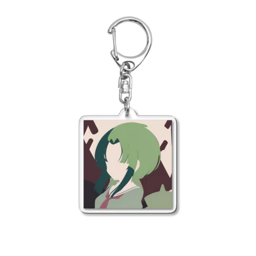 緑の女の子 Acrylic Key Chain