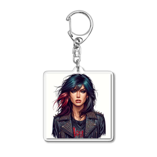 ROCKしてます Acrylic Key Chain