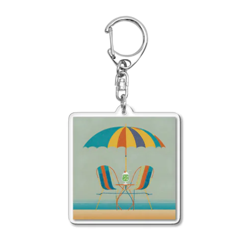 浜辺のクリームソーダ Acrylic Key Chain