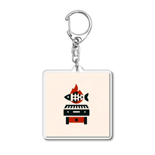 FlameFish Grille Acrylic Key Chain