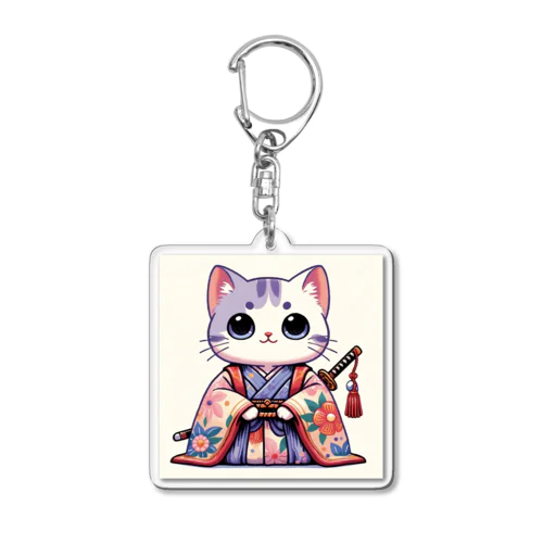 ネコSAMURAI Acrylic Key Chain