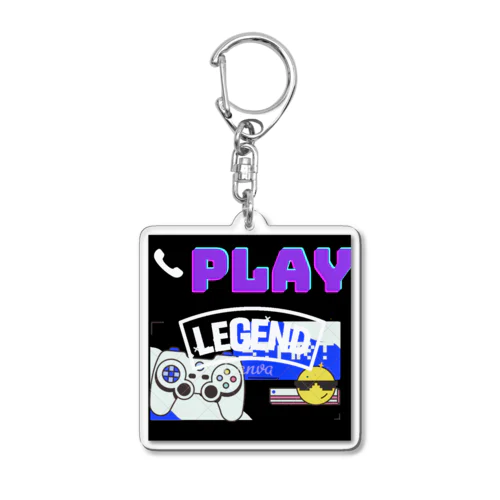 play Acrylic Key Chain