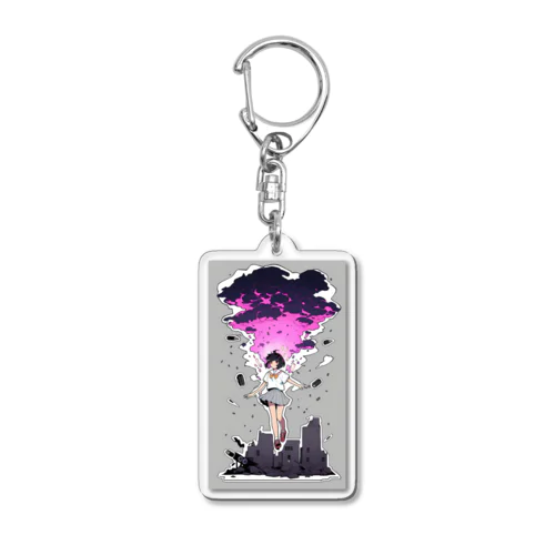 終末廃墟の冒険 Acrylic Key Chain