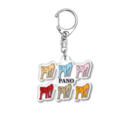 犬のパノ（集合） Acrylic Key Chain