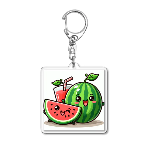 西瓜 Acrylic Key Chain