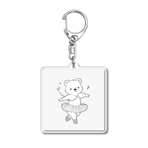 かわいいクマ Acrylic Key Chain