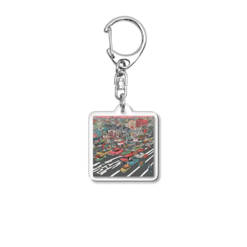 日曜日の古都 Acrylic Key Chain