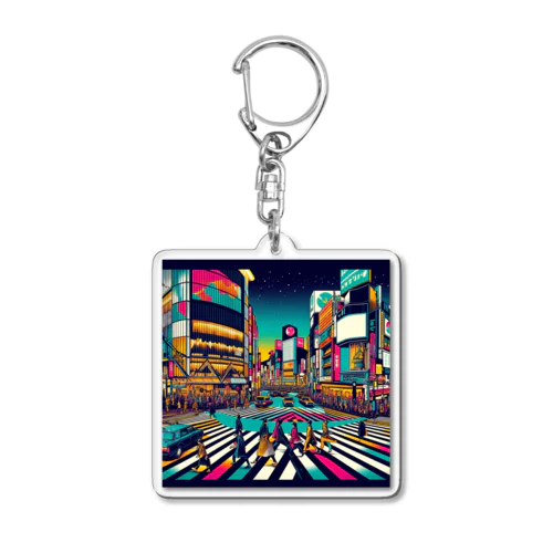 新旧交差点 - 渋谷スクランブル Acrylic Key Chain