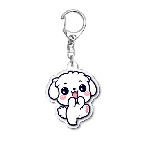 OMG DOG オーマイガ！マルチーズのまるる キーホルダー Acrylic Key Chain