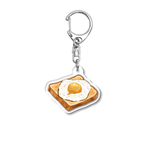 おいしい目玉焼きトースト Acrylic Key Chain