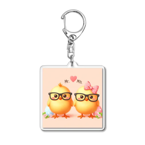 ひよこカップル Acrylic Key Chain