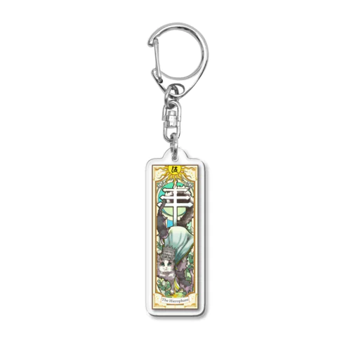 ５：教皇ニャンコ（タロットカード） Acrylic Key Chain