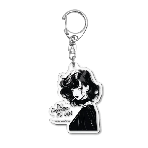 Smoking Lady (ver.1) Acrylic Key Chain