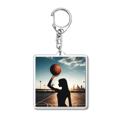 basketgirl Acrylic Key Chain