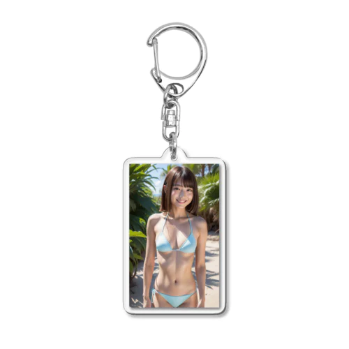 水着美女 Acrylic Key Chain