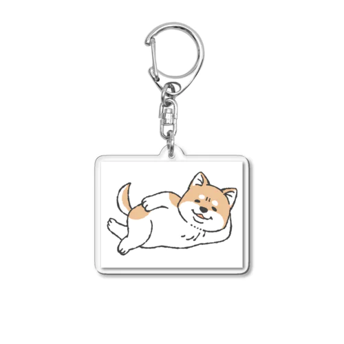 怠惰な子犬の柴犬 Acrylic Key Chain