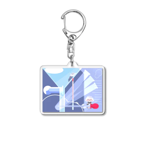 実験器具デザイン再利用グッズ Acrylic Key Chain