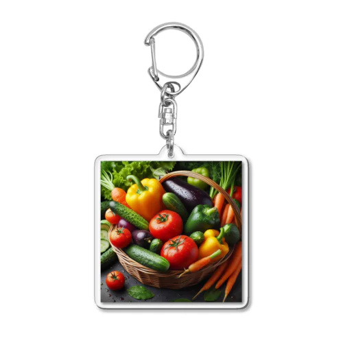 新鮮な野菜 Acrylic Key Chain