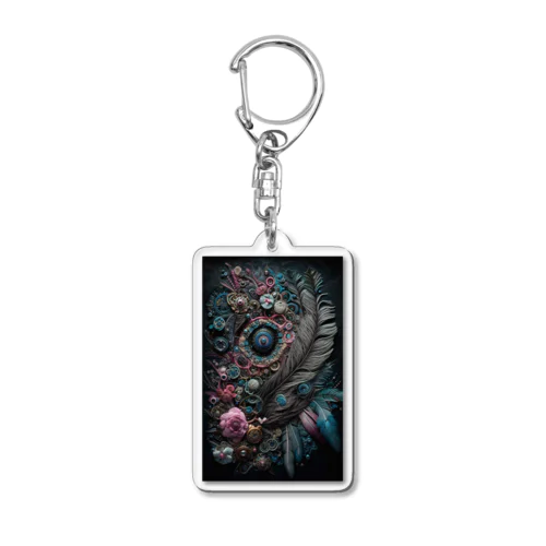 Meditation gathering Acrylic Key Chain