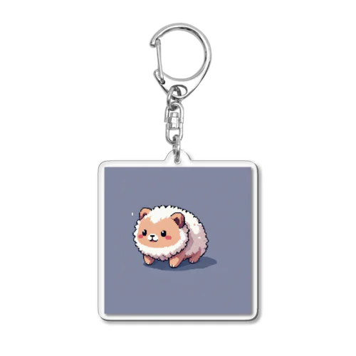 この可愛いキャラは犬？犬じゃない？その正体は謎… Acrylic Key Chain