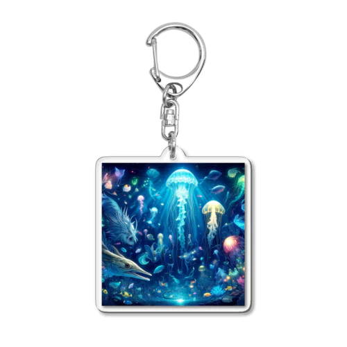 幻想的な深海生物 Acrylic Key Chain