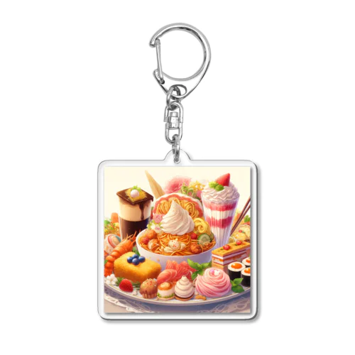 美味しそうな食べ物 Acrylic Key Chain