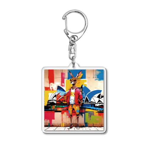 kanagroo-man-1 Acrylic Key Chain