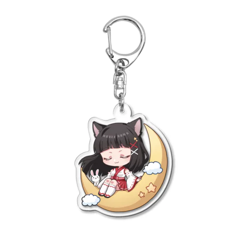 黒月かなせ🌙おやすみお月様 Acrylic Key Chain