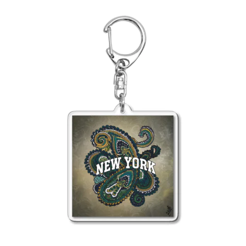 New York Acrylic Key Chain