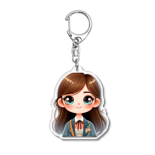 女子高生　ハルちゃん Acrylic Key Chain