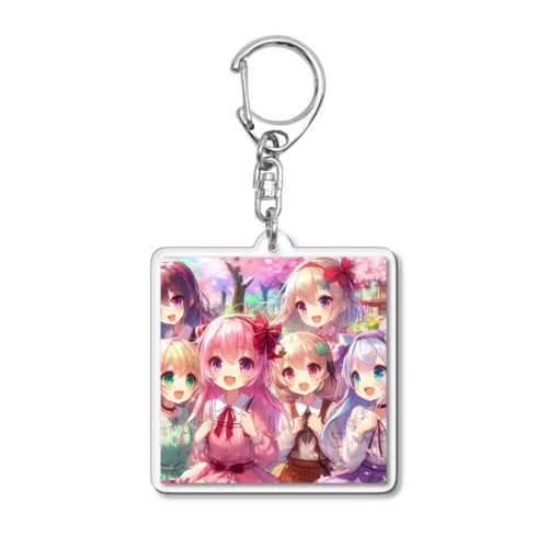 美少女 Acrylic Key Chain