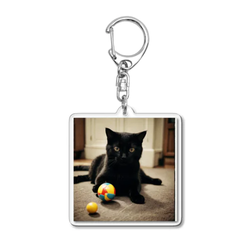 遊ぶ猫 Acrylic Key Chain
