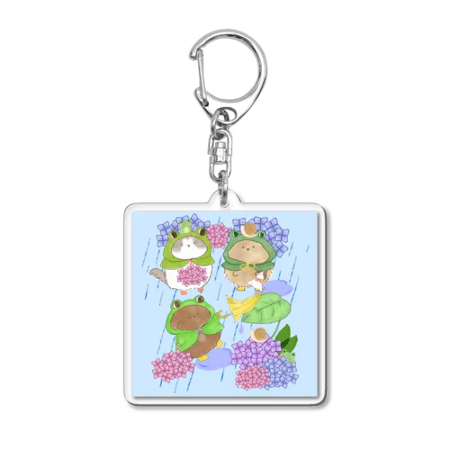 6月　土砂降りの日 Acrylic Key Chain