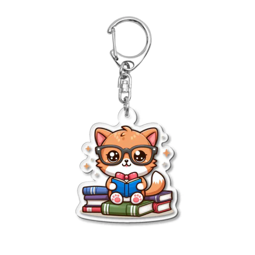 勉強猫 Acrylic Key Chain