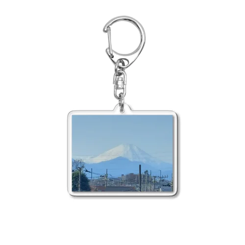 元日の富士山 Acrylic Key Chain