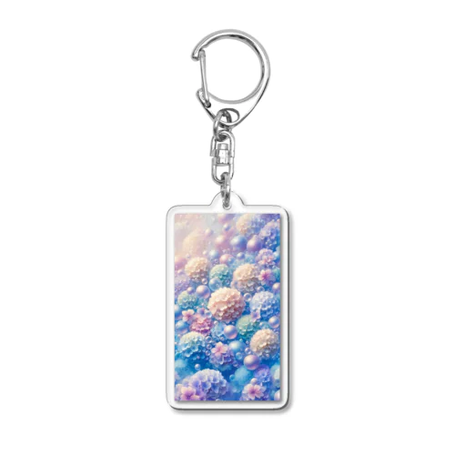 紫陽花 Acrylic Key Chain