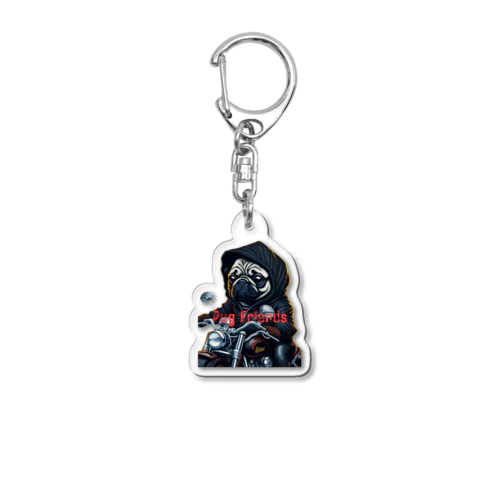 ハーレー　PUGdogs Acrylic Key Chain