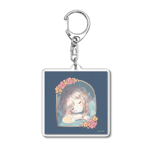 眠る乙女のキーホルダー Acrylic Key Chain