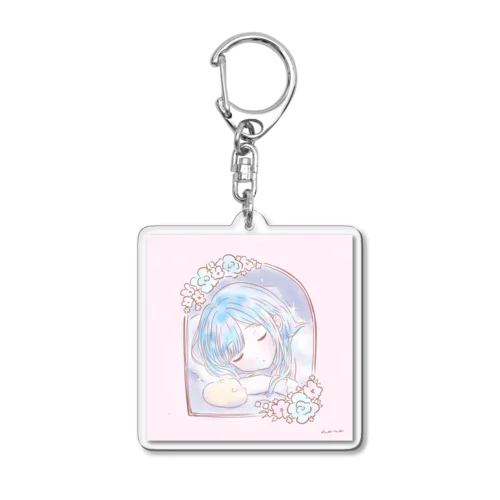 眠る乙女のキーホルダー Acrylic Key Chain