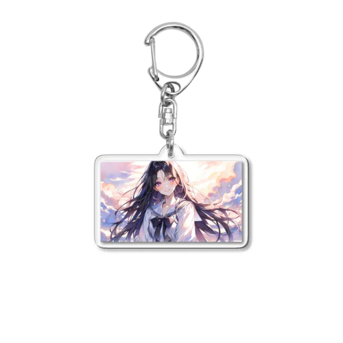 黒髪ロングちゃん Acrylic Key Chain