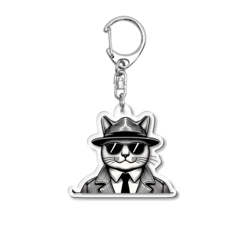 ネコだぜ！ブルースマンだぜ！！ Acrylic Key Chain