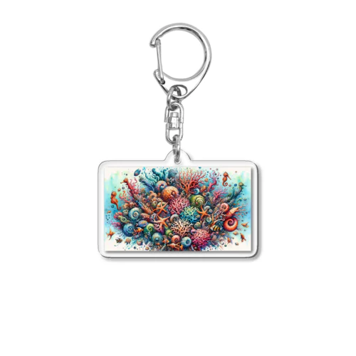 珊瑚礁１ Acrylic Key Chain