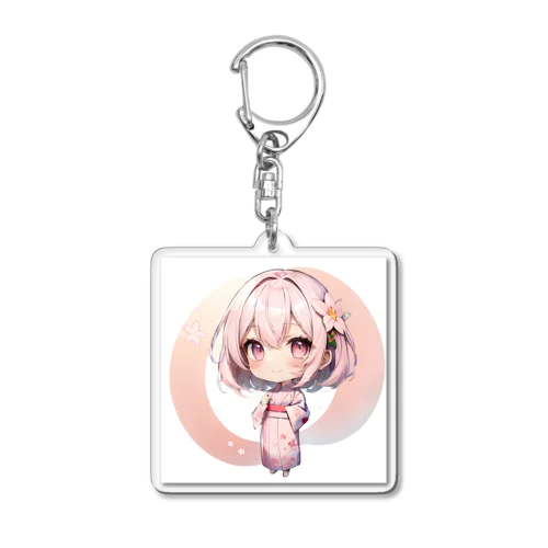 ひなこ♡ゆかたチャレンジ Acrylic Key Chain