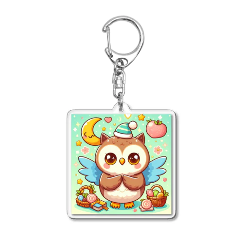 幸運を呼ぶフクロウ🦉⭐ Acrylic Key Chain