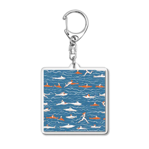 泳ぐ人 Acrylic Key Chain