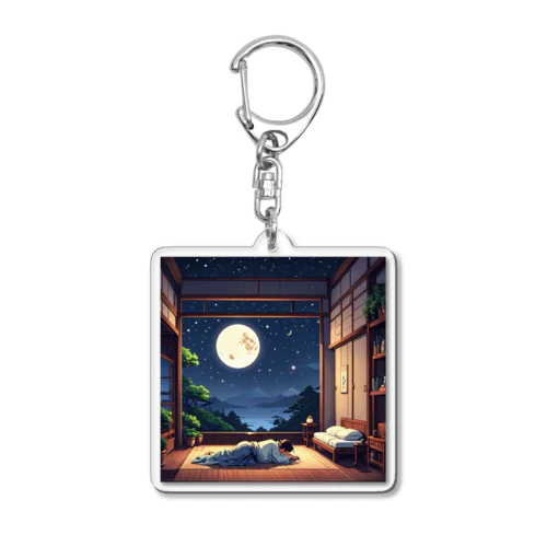 満月の夜 Acrylic Key Chain