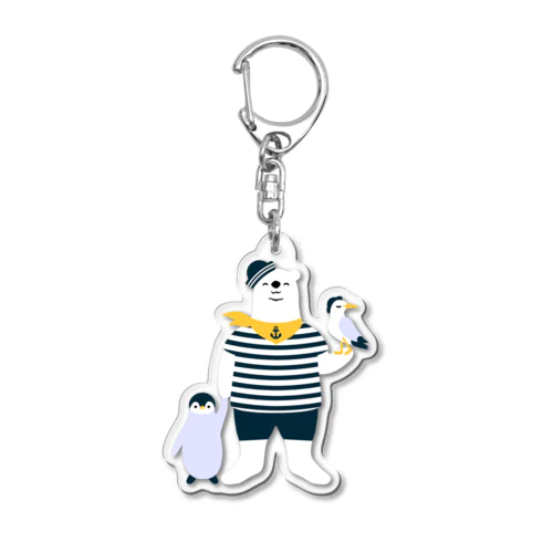 シロクマさんが大好き Acrylic Key Chain