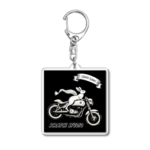 SCRATCH STUDIO『CHEEKY RABBIT』アクリルキーホルダー Acrylic Key Chain