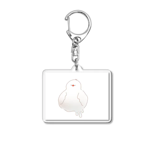 とけ文鳥 Acrylic Key Chain